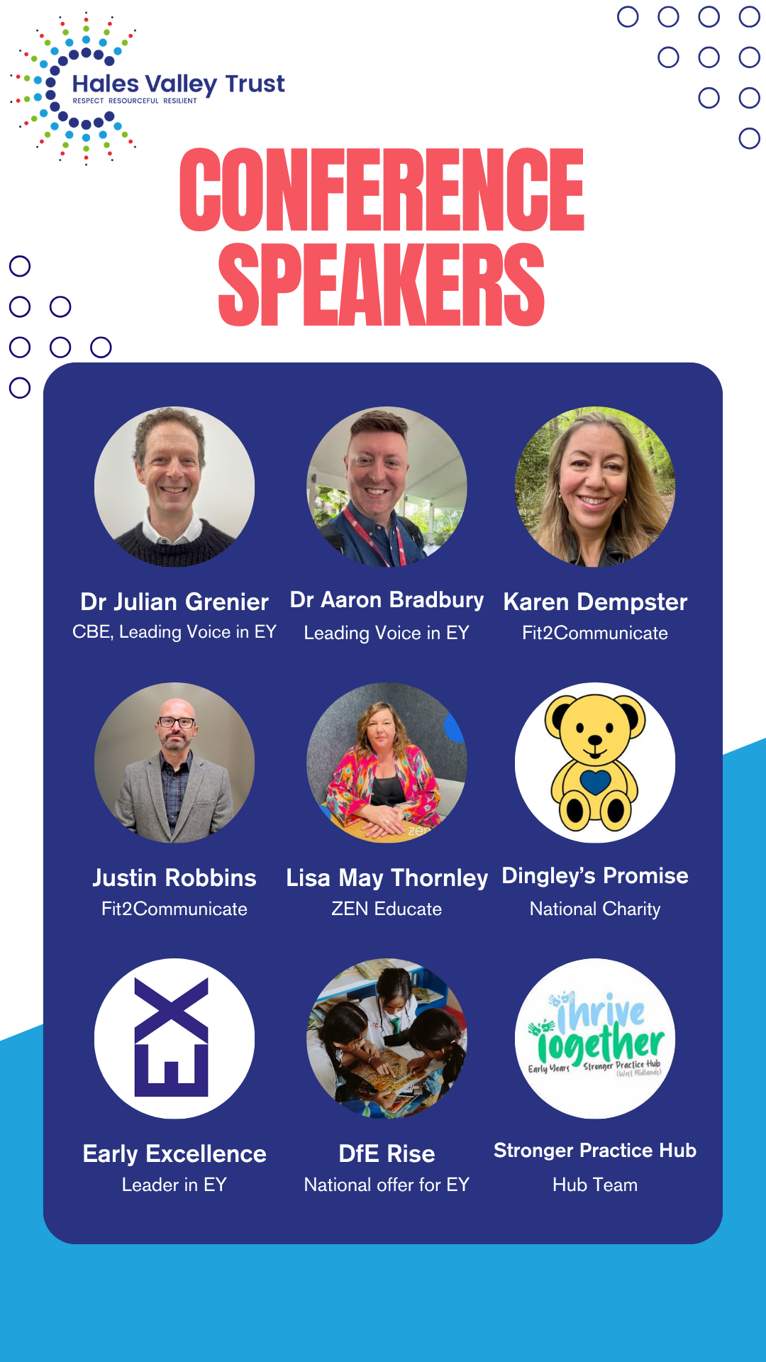Poster with speaker photos